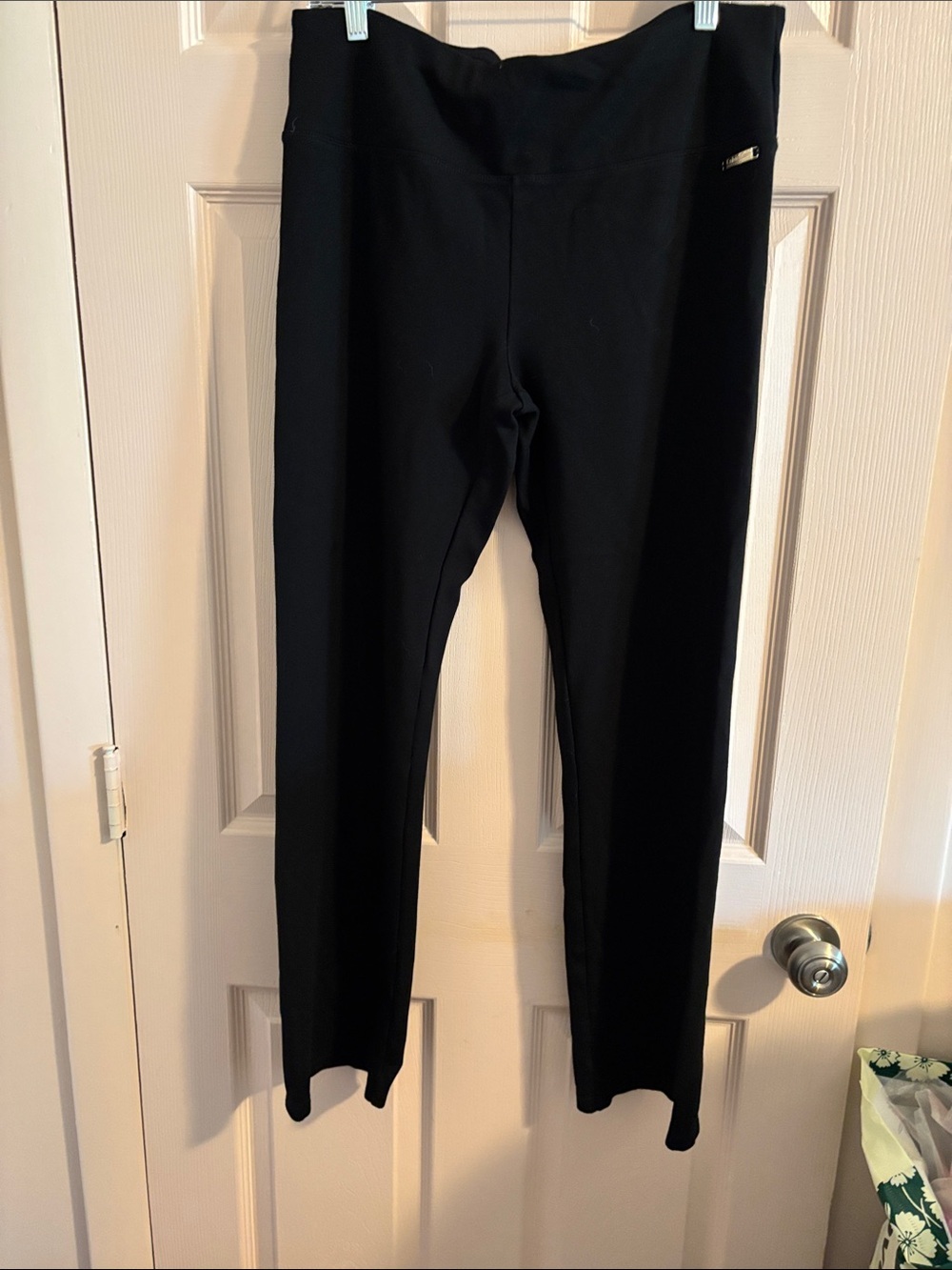 Calvin Klein Performance Black Straight-Leg Pants
